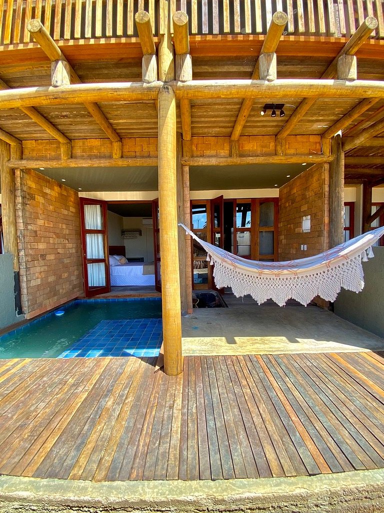 KAHA MAR - AP 2/4 com piscina PRIVATIVA no Patacho