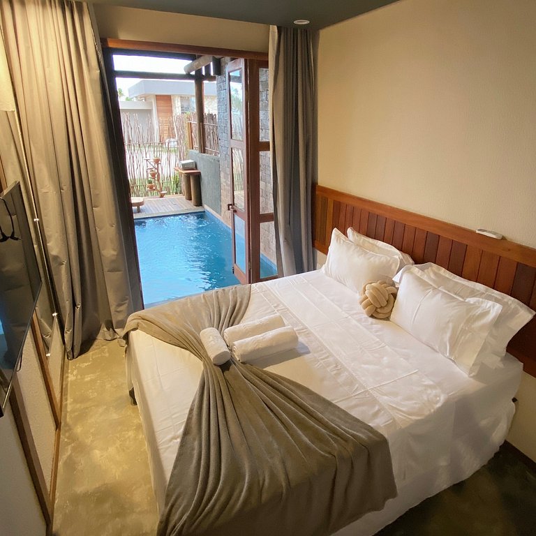 KAHA MAR - AP 3/4 com piscina PRIVATIVA no Patacho
