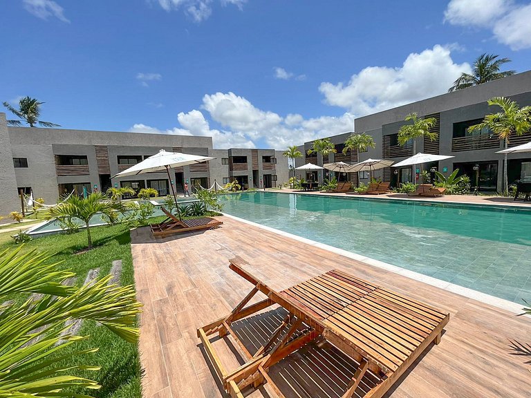 Belíssimo apartamento A107 na Praia do Patacho