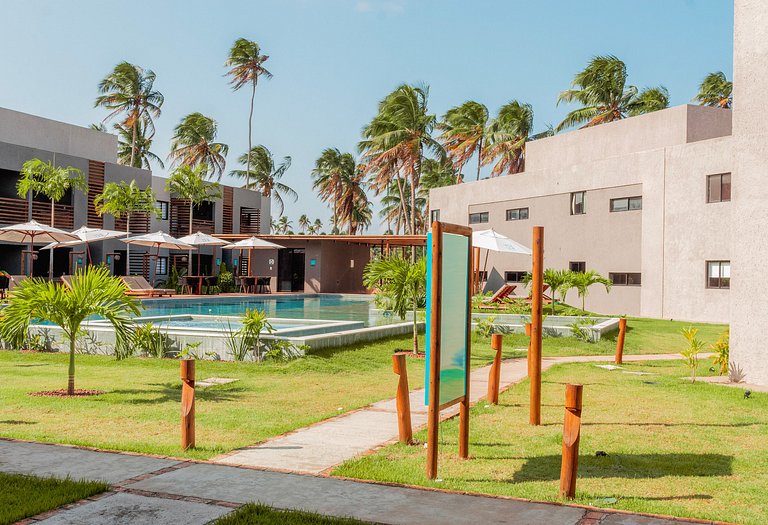 Belíssimo apartamento A107 na Praia do Patacho
