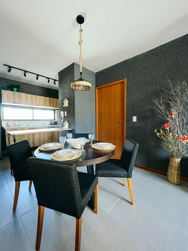 Belíssimo apartamento A107 na Praia do Patacho