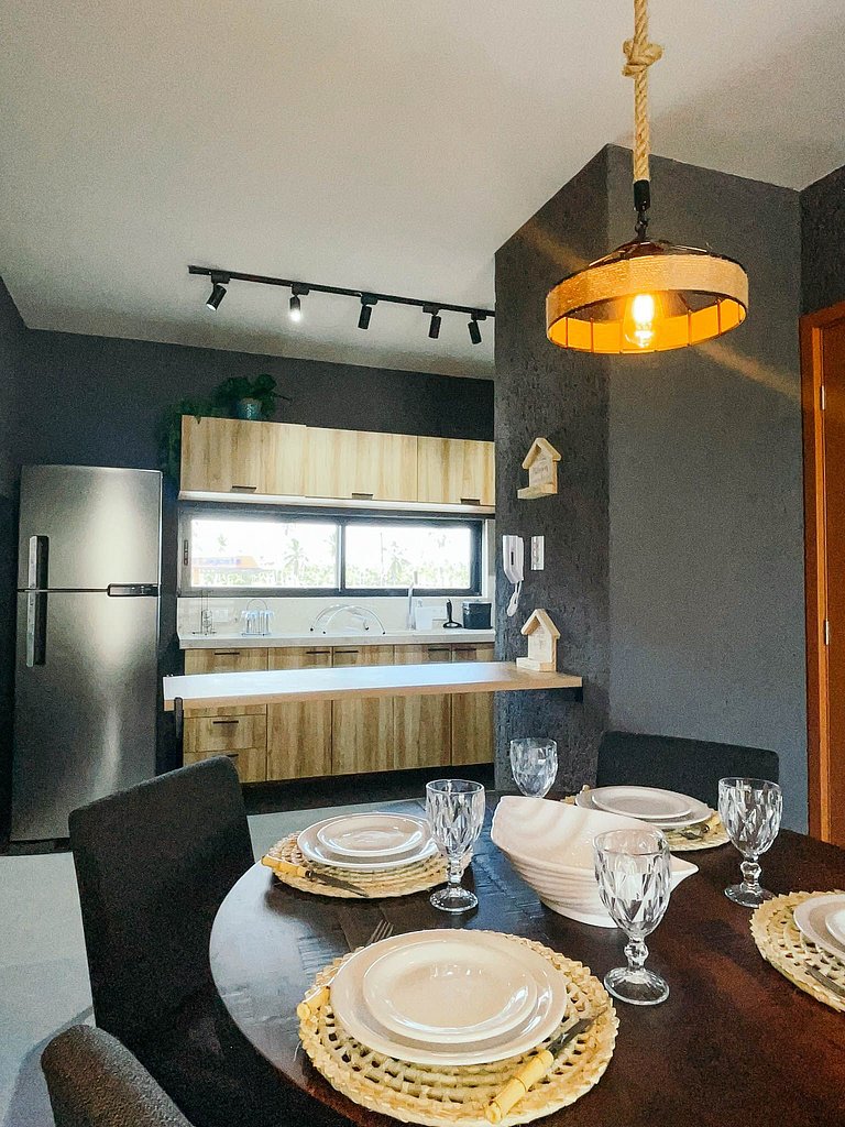 Belíssimo apartamento A107 na Praia do Patacho