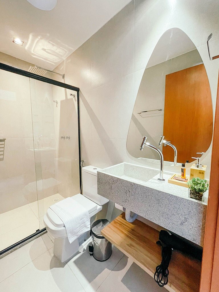 Belíssimo apartamento A107 na Praia do Patacho