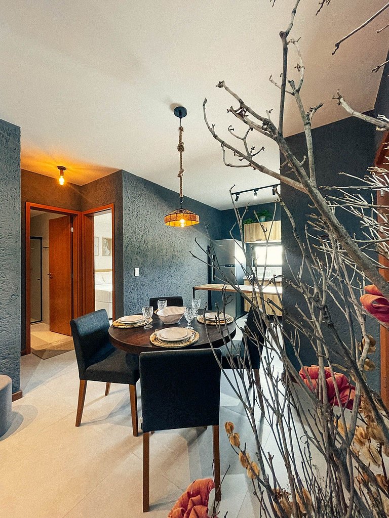 Belíssimo apartamento A107 na Praia do Patacho